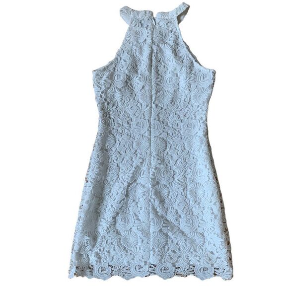 White Lace Lulus Dress Size Medium - Picture 3 of 9
